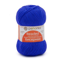 Пряжа Пехорская ПТ " Бисерная" 100% акрил 100 г 450 м №242 гжель. Цена за упаковку 5 шт