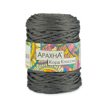 Пряжа ARACHNA " Cord Classic" 100% полиэфир 3 * 200 г ± 10 г 100 м №16 серый. Цена за упаковку 3 шт