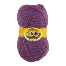 Пряжа ADELIA " NATALI" 100% акрил 10 * 50г 300 м №08 темно- сиреневый. Цена за упаковку 10 шт