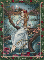 Набор для вышивания " PANNA" " Золотая серия" VS- 7444 " Славянская мифология. Русалка" 27 х 36. 5 см
