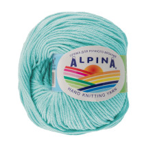 Пряжа ALPINA " RENE" 100% мерсеризованный хлопок 10 * 50г 105 м №137 св. бирюзовый. Цена за упаковку 10 шт