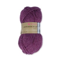 Пряжа Пехорская ПТ " Деревенская" 100% шерсть 100 г 250 м №191 ежевика. Цена за упаковку 10 шт