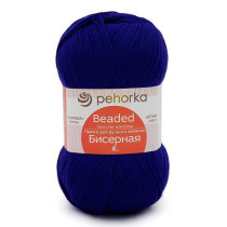 Пряжа Пехорская ПТ " Бисерная" 100% акрил 100 г 450 м №491 ультрамарин. Цена за упаковку 5 шт