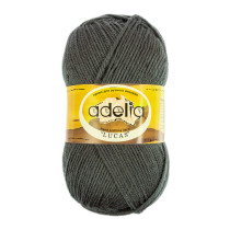 Пряжа ADELIA " LUCAS" 70% шерсть, 30% акрил 5 * 100 г 218 м №22 т. серый. Цена за упаковку 5 шт