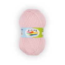 Пряжа ALPINA " VERA" 55% акрил, 45% хлопок 5 * 100 г 280 м №43 бл. розовый. Цена за упаковку 5 шт