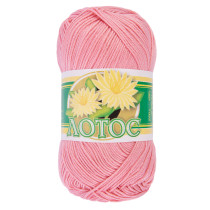 Пряжа ПНК Кирова " Лотос" 100% мерсеризованный хлопок 100 г 250 м №1006 ( 025) розовый. Цена за упаковку 8 шт