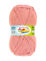 Пряжа ALPINA " MARTA" 100% тактифил 5 * 100 г 120 м №023 бл. коралловый. Цена за упаковку 5 шт