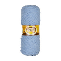Пряжа ADELIA " MIMI" 100% полиэстер 5 * 100 г 80 м №04 голубой. Цена за упаковку 5 шт
