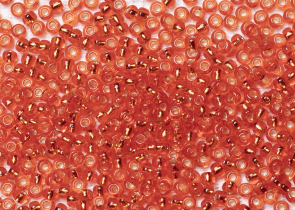 Бисер Чехия круглый 10/0 500г 97050 оранжево-красный