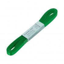 Лента атласная 6 мм ( 1/4 ") "Gamma" ФАСОВКА 5.4 м №090 ярко-зеленый