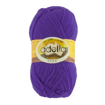 Пряжа ADELIA "TINA" 100% акрил 5 * 100 г 308 м №037 фиолетовый. Цена за упаковку 5 шт