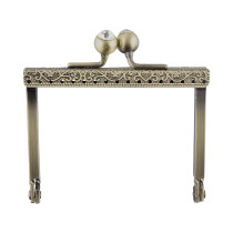 " Gamma" FER- 13 Застежка для сумки " фермуар" 8 x 6. 5 см 1 шт. №02 под состаренную бронзу