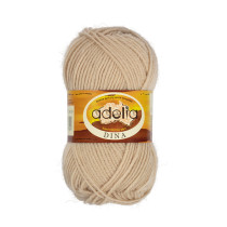 Пряжа ADELIA " DINA" 100% шерсть 10 * 50г 100 м №30 св. бежевый. Цена за упаковку 10 шт