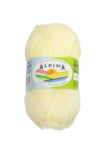 Пряжа ALPINA "BABY SUPER SOFT" 50% хлопок, 50% бамбук 10 * 50г 150 м №02 бл.желтый. Цена за упаковку 10 шт