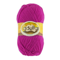Пряжа ADELIA "TINA" 100% акрил 5 * 100 г 308 м №025 яр. розово-сиреневый. Цена за упаковку 5 шт