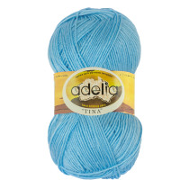 Пряжа ADELIA "TINA" 100% акрил 5 * 100 г 308 м №043 бл.синий. Цена за упаковку 5 шт