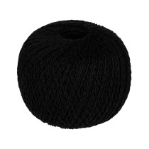 Пряжа ПНК Кирова " Мальва" 50% хлопок, 50% вискоза 75 г 350 м №4305 ЧЕРНЫЙ. Цена за упаковку 8 шт