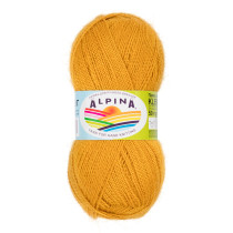 Пряжа ALPINA " KLEMENT" 80% альпака, 20% мериносовая шерсть 4 * 50г 300 м №35 горчичный. Цена за упаковку 4 шт