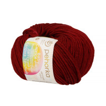 Пряжа Пехорская ПТ " Детский каприз теплый" 50% мериносовая шерсть, 50% фибра 50 г 125 м №007 бордо. Цена за упаковку 10 шт