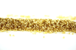 Бисер Япония круглый 15/0 100 г 0022 светло-золотистый