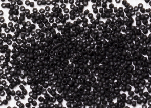 Бисер Япония круглый 15/0 100г 0049F чёрный, матовый непрозрачный