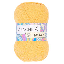 Пряжа ARACHNA "JASMIN" 80% хлопок, 20% полиэстер 5 * 100 г 250 м №125 желтый. Цена за упаковку 5 шт