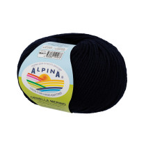 Пряжа ALPINA " ORNELLA MERINO" 100% мериносовая шерсть 10 * 50г 125 м №417 т. синий. Цена за упаковку 10 шт