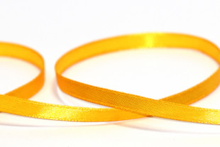 Лента атласная 6 мм ( 1/ 4 ") " Gamma" №064 желтый