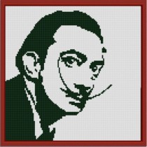 "Сальвадор Дали" Рисунок на ткани