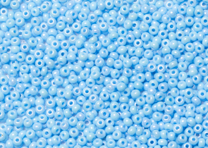 Бисер Чехия круглый 10/0 500г 64020 светло-голубой/меланж