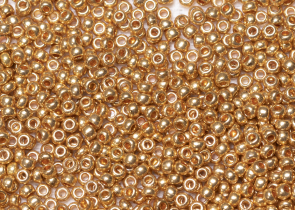 Бисер Чехия круглый 10/0 500г 18304 золотой