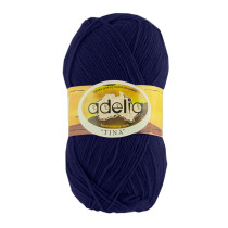 Пряжа ADELIA "TINA" 100% акрил 5 * 100 г 308 м №047 т.синий. Цена за упаковку 5 шт