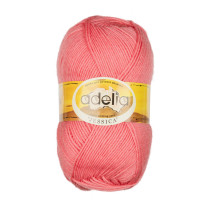 Пряжа ADELIA " JESSICA" 67% шерсть, 33% полиэстер 5 * 100 г 260 м №24 т. розовый. Цена за упаковку 5 шт