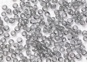 Бисер Япония круглый 11/0 250г 0009B серый, прозрачный