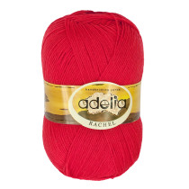 Пряжа ADELIA " RACHEL" 90% шерсть, 10% полиэстер 5 * 100 г 400 м №07 малиновый. Цена за упаковку 5 шт