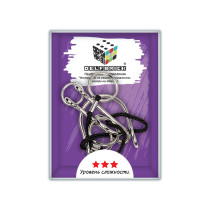 " DELFBRICK" DLM- 42 Головоломка металлическая " Веревочный лабиринт" 6 элемент. 