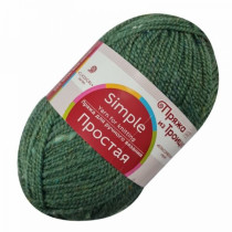 Пряжа из Троицка " Простая" 50% шерсть, 50% акрил 10 * 100 г 200 м №273 шторм. Цена за упаковку 10 шт