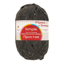 Пряжа из Троицка " Простая" 50% шерсть, 50% акрил 10 * 100 г 200 м №048 серый. Цена за упаковку 10 шт