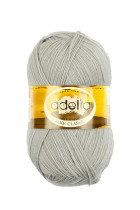 Пряжа ADELIA " JAKE CLASSIC" 75% шерсть, 25% нейлон 5 * 100 г 410 м №06 св. серый. Цена за упаковку 5 шт