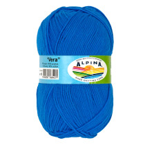 Пряжа ALPINA " VERA" 55% акрил, 45% хлопок 5 * 100 г 280 м №19 синий. Цена за упаковку 5 шт