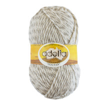 Пряжа ADELIA "ZOLTAN" 100% шерсть 5 * 100 г 115 м №115 серый-белый. Цена за упаковку 5 шт.