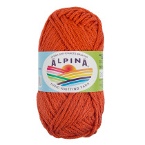 Пряжа ALPINA "GARRY" 100% мерсеризованный хлопок 10 * 50г 50 м №06 яшма (красно-коричневый). Цена за упаковку 10 шт