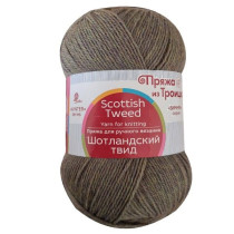 Пряжа из Троицка " Шотландский твид" 100% шерсть 10 * 100 г 360 м №1453 Меланж хаки. Цена за упаковку 10 шт