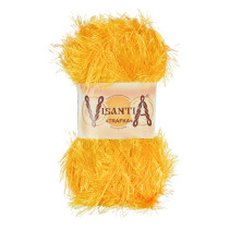 Пряжа VISANTIA " TRAFKA" 100% полиэстер 5 * 100 г 150 м №0075 т. желтый. Цена за упаковку 5 шт