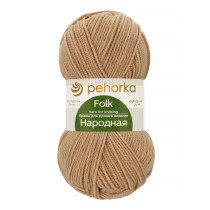 Пряжа Пехорская ПТ " Народная" Шерсть- 30%, Акрил- 70% 100 г 220 м №430 св. бежевый. Цена за упаковку 5 шт