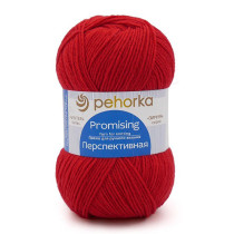Пряжа Пехорская ПТ " Перспективная" 50% мериносовая шерсть, 50% акрил 100 г 270 м №006 красный. Цена за упаковку 5 шт
