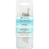 " Gamma" FN- 005 Иглы для валяния ( фелтинга) запасные в пластиковой упаковке с европодвесом 5 шт №40 тонкие