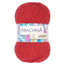 Пряжа ARACHNA "JASMIN" 80% хлопок, 20% полиэстер 5 * 100 г 250 м №160 красный. Цена за упаковку 5 шт
