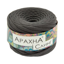 Пряжа ARACHNA " Sling" 100% хлопок 6 * 150г ± 10 г 50 м №50 т. серый. Цена за упаковку 6 шт