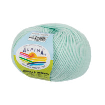 Пряжа ALPINA " ORNELLA MERINO" 100% мериносовая шерсть 10 * 50г 125 м №026 мятный. Цена за упаковку 10 шт